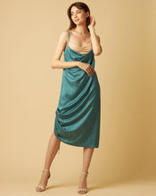 Load image into Gallery viewer, Aquamarine Dress with Underneath Top and Drawstring
