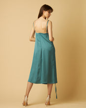 Load image into Gallery viewer, Aquamarine Dress with Underneath Top and Drawstring
